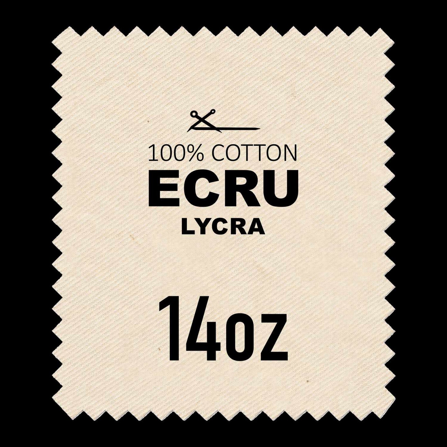 ECRU COTTON LYCRA - 62* Width / 14oz