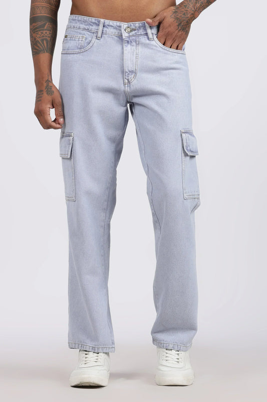 MEN'S CARGO - ICE BLUE - GR DENIMS