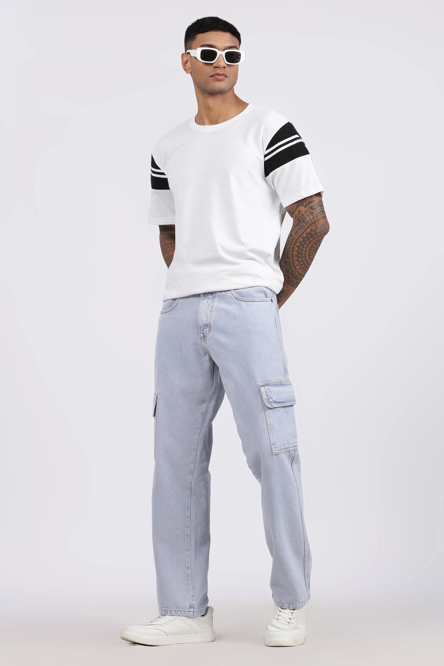 MEN'S CARGO - ICE BLUE - GR DENIMS