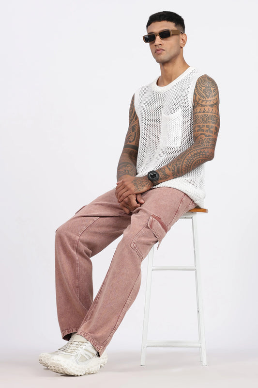 MEN'S CARGO - VINTAGE ROSE BROWN - GR DENIMS