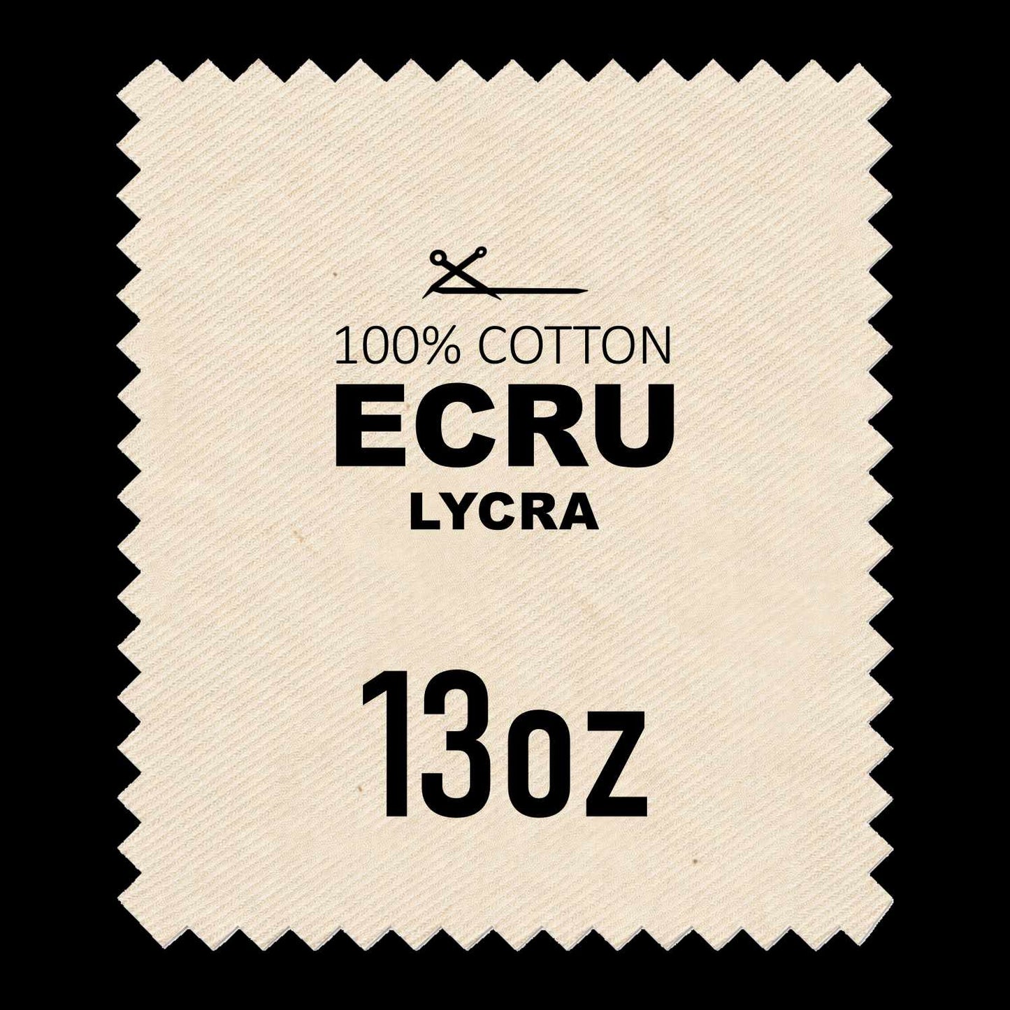 ECRU COTTON LYCRA - 59* Width / 13oz