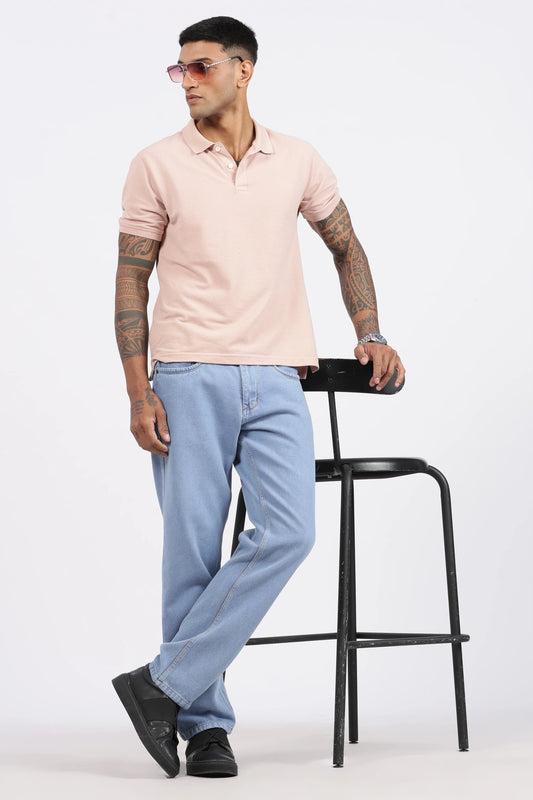 Mens Regular Fit Jeans - Ice Blue - GR DENIMS