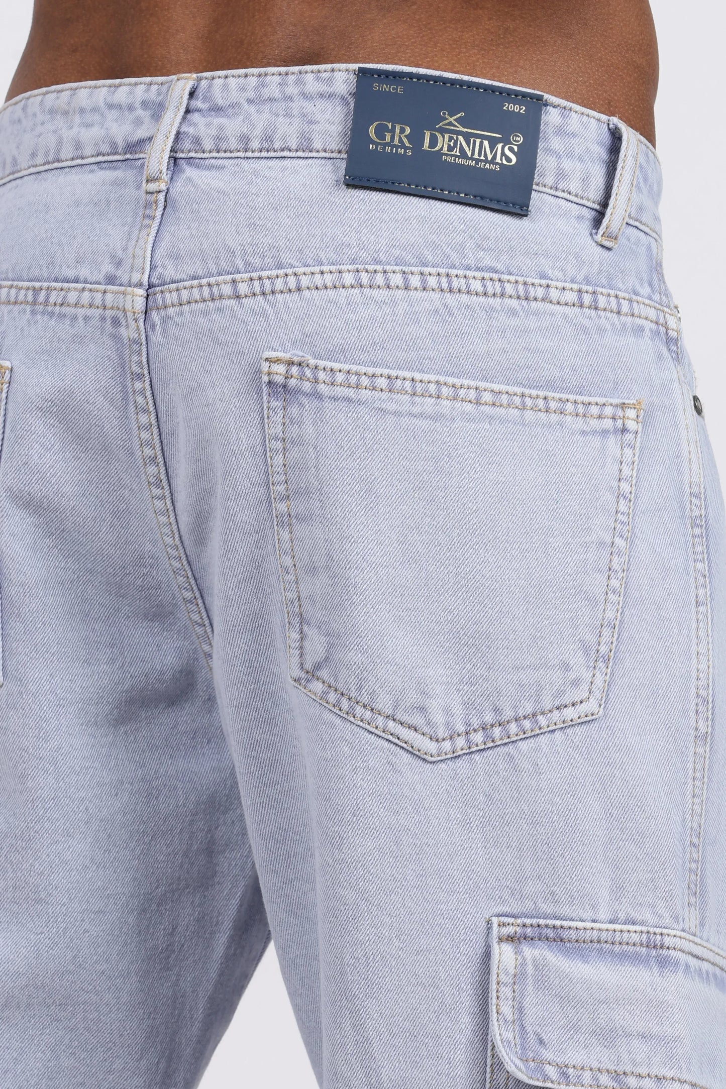 MEN'S CARGO - ICE BLUE - GR DENIMS