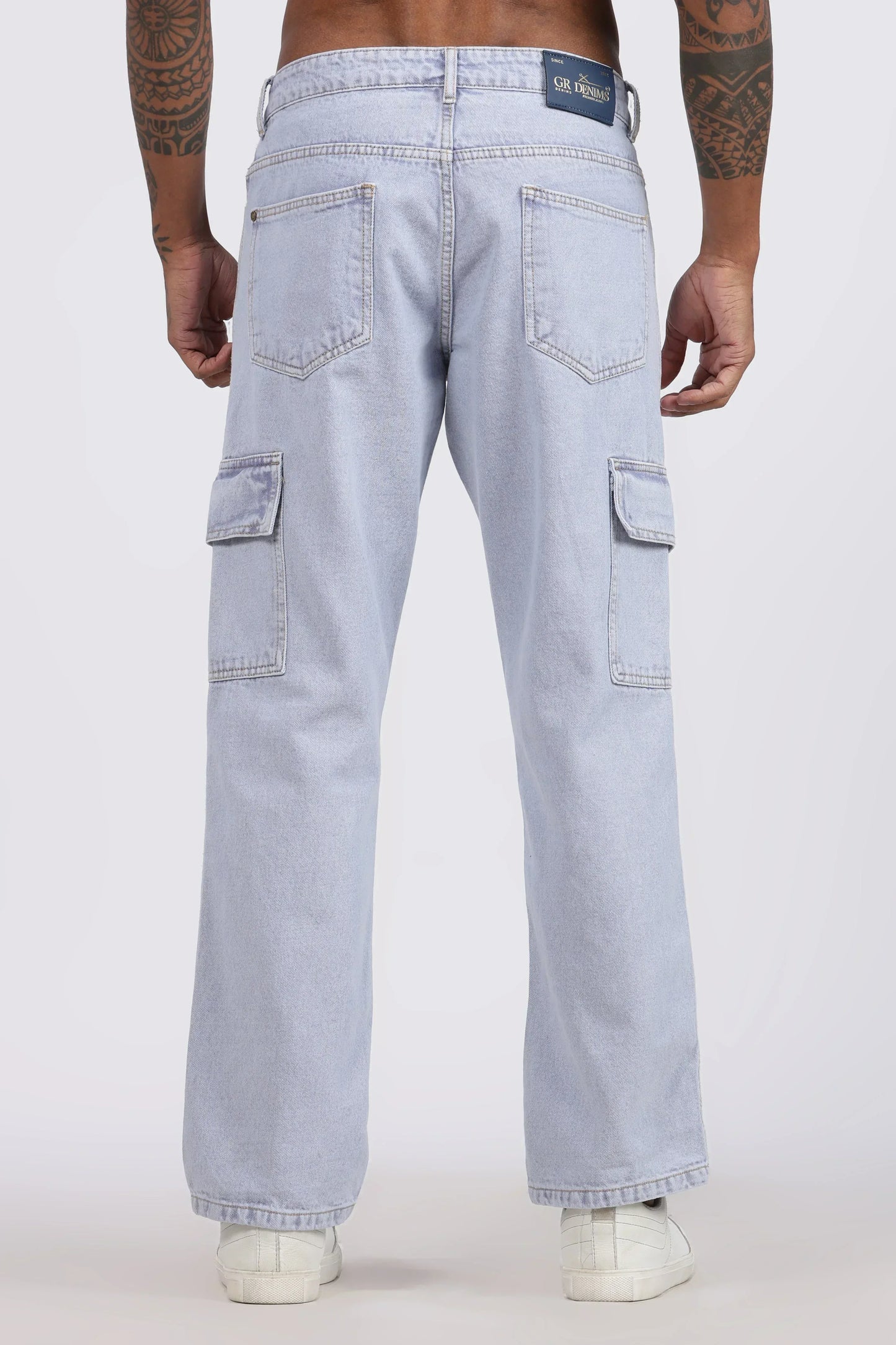MEN'S CARGO - ICE BLUE - GR DENIMS
