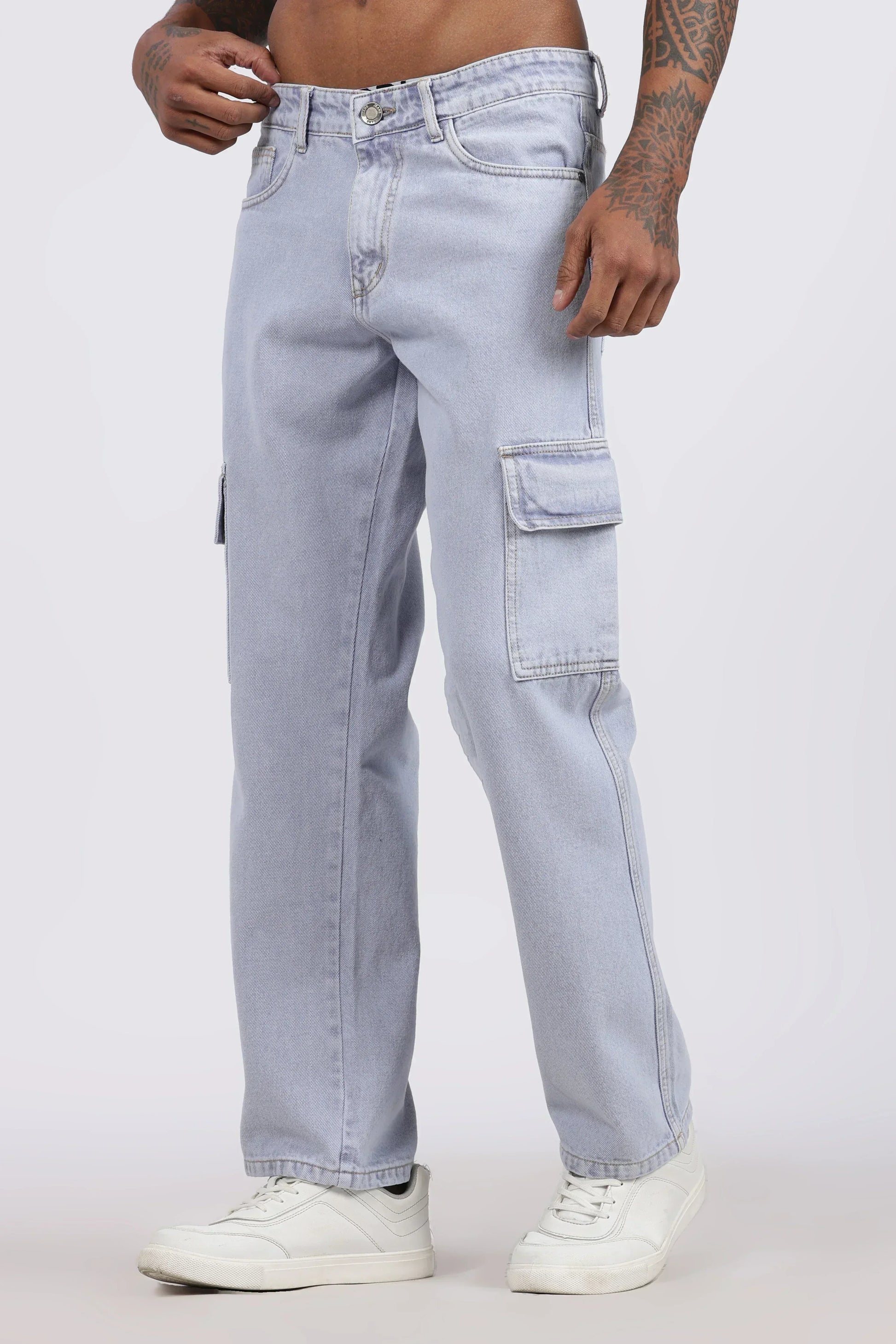 MEN'S CARGO - ICE BLUE - GR DENIMS