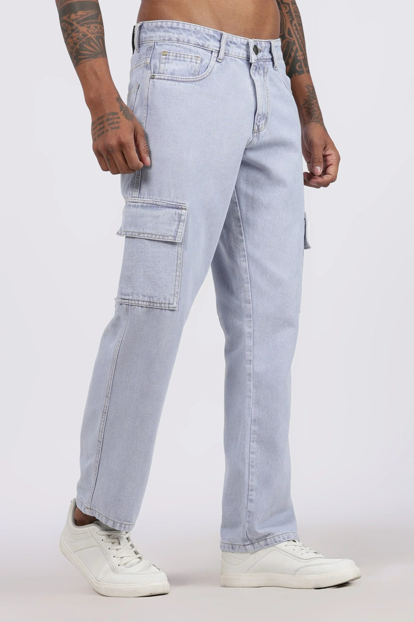 MEN'S CARGO - ICE BLUE - GR DENIMS