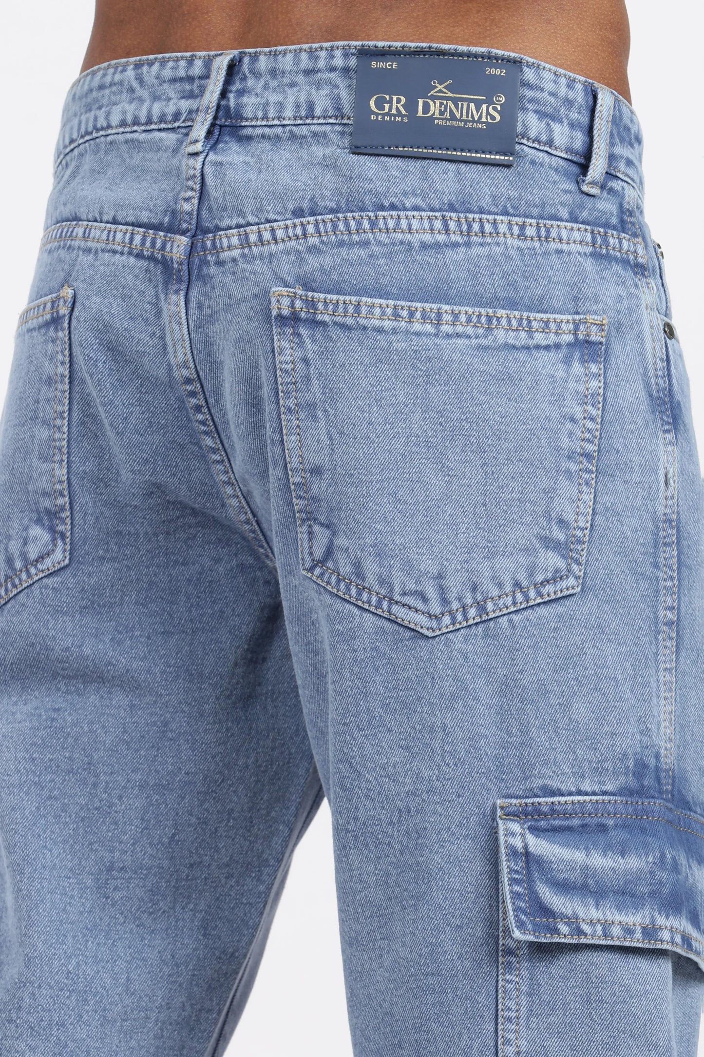 MEN'S CARGO - MID BLUE - GR DENIMS