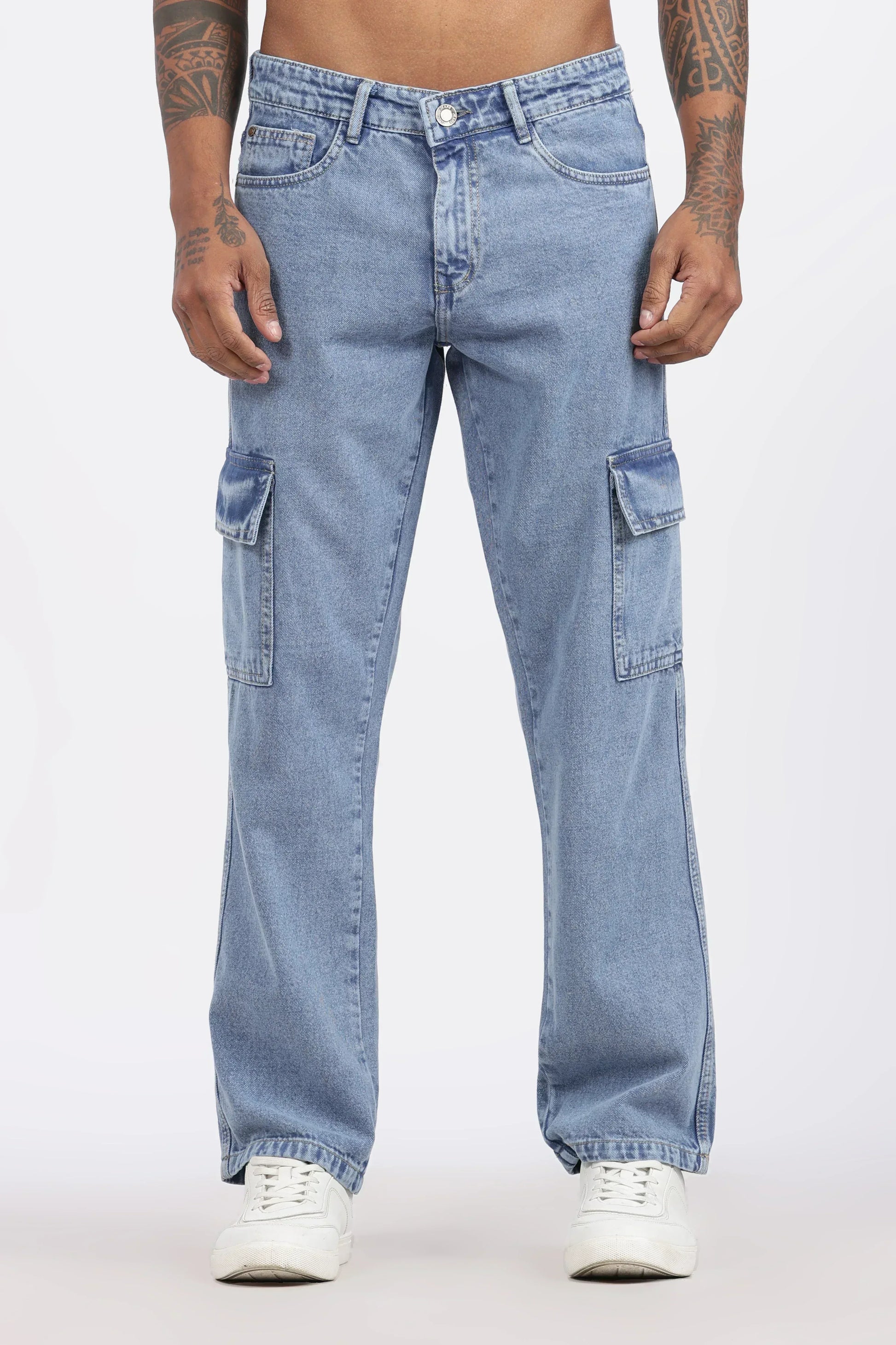 MEN'S CARGO - MID BLUE - GR DENIMS