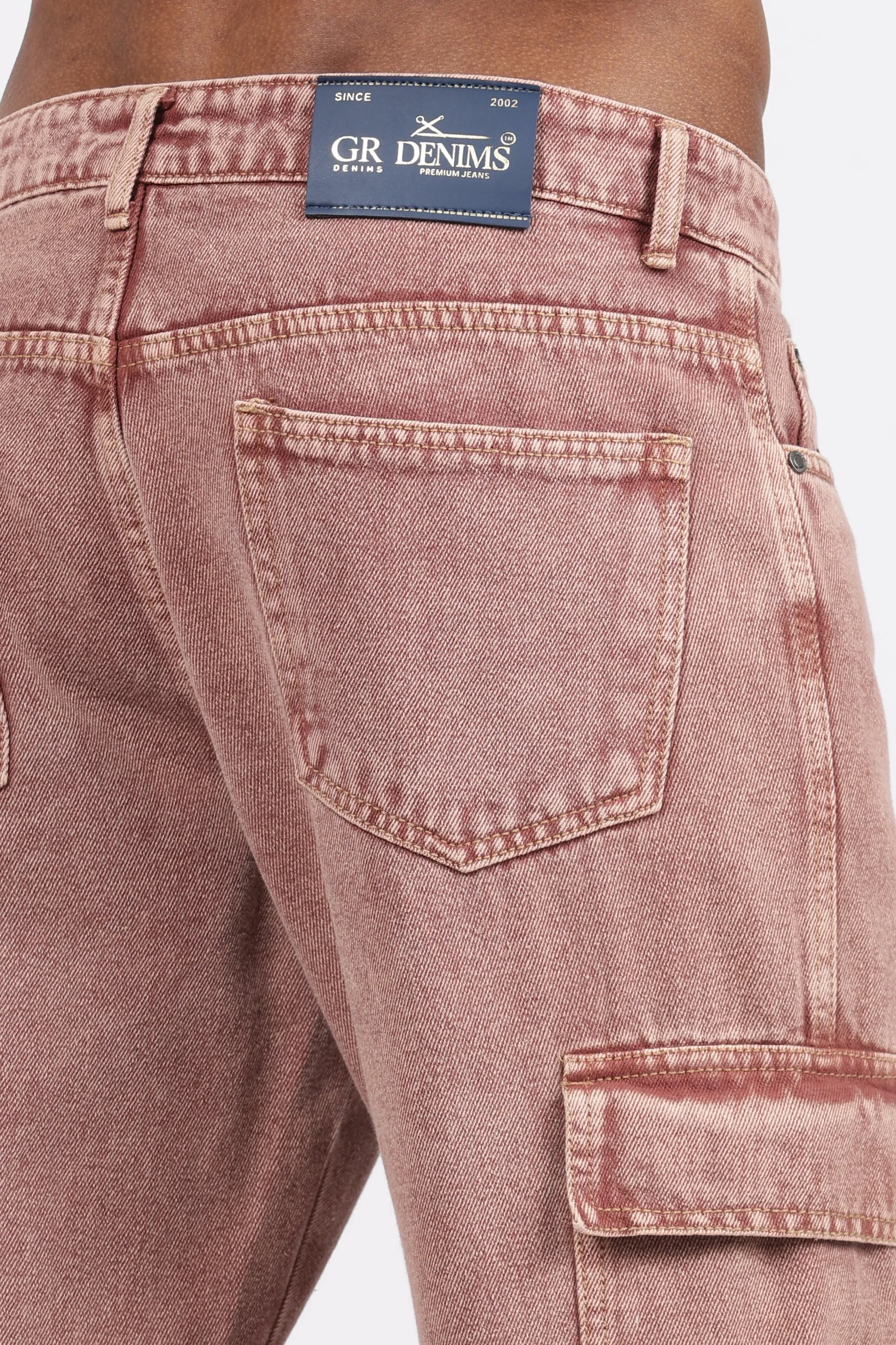 MEN'S CARGO - VINTAGE ROSE BROWN - GR DENIMS